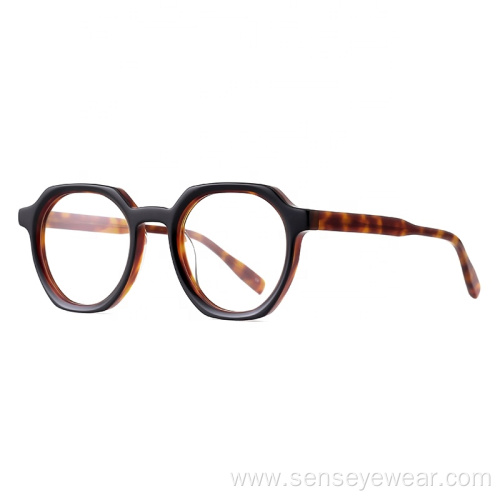 Spectacle Bevel Acetate Frame Optical Glasses Women Monturas